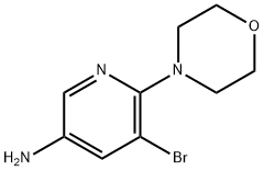 5-AMino-3-broMo-2-Morpholinopyridine Struktur