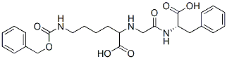 N-(1-carboxy-5-carbobenzoxyaminopentyl)-glycyl-phenylalanine Struktur