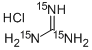 胍-15N3 盐酸盐,121616-39-5,结构式