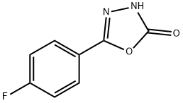 5-(4-FLUOROPHENYL)-1,3,4-OXADIAZOL-2(3H)-ONE, 121649-18-1, 结构式