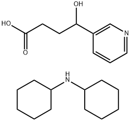 (+/-)-4 -羟基- 4-(3-吡啶基)丁酸二环己胺盐,1216491-66-5,结构式