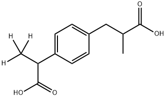 Ibuprofen Carboxylic Acid-d3
(Mixture of Diastereomers) Structure