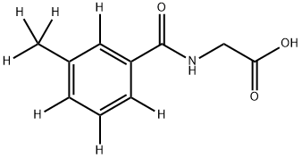 N-(3-Methyl-d3-benzoyl-d4)glycine Struktur