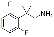 2-(2,6-Difluorophenyl)-2-methylpropan-1-amine Struktur