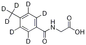 N-(4-Methyl-d3-benzoyl-d4)glycine Struktur