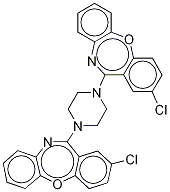N-2-Chlorobenz-[b,f][1,4]oxazepine-11-yl Amoxapine Struktur