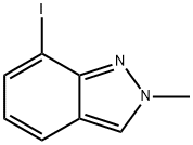 7-iodo-2-Methyl-2H-indazole 化学構造式