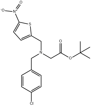 1,1-Dimethylethyl-N-[(4-chlorophenyl)methyl]-N-[(5-nitro-2-thienyl)methyl])glycinate|1216744-19-2