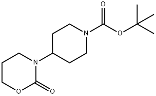 tert-butyl 4-(2-oxo-1,3-oxazinan-3-yl)piperidine-1-carboxylate Struktur