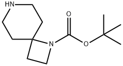 TERT-ブチル 1,7-ジアザスピロ[3,5]ノナン-1-カルボキシレート 化学構造式