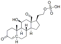 3,5-tetrahydroaldosterone sulfate Structure