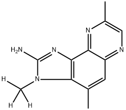2-Amino-3,4,8-trimethyl-3H-imidazo[4,5-f]quinoxaline-D3 Structure