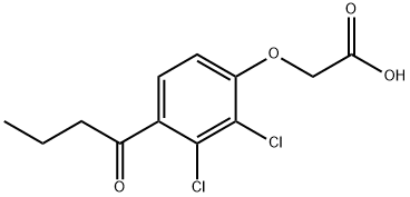 (2,3-二氯-4-丁酰基苯氧基)乙酸, 1217-67-0, 结构式
