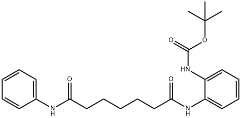 N-(N2-Boc-2-Aminophenyl)-N'-phenylheptanediamide Struktur