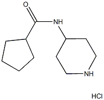 N-(piperidin-4-yl)cyclopentanecarboxamide hydrochloride Struktur
