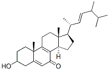3-hydroxy-24-methylcholesta-5,8,22-trien-7-one 结构式