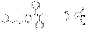 消旋克罗米芬- D5-柠檬酸 结构式