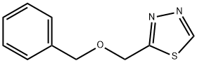 2-(benzyloxymethyl)-1,3,4-thiadiazole 化学構造式