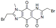 3H-Imidazo[4,5-g]quinazoline-4,8,9(5H)-trione,  2,6-bis(bromomethyl)-3-methyl-  (9CI) 化学構造式