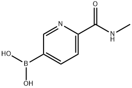 6-(N-MethylaMidocarboxy)pyridine-3-boronic acid Struktur