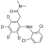2-[(2,6-Dichlorophenyl)aMino]-N,N-diMethylbenzeneacetaMide-d4 Struktur