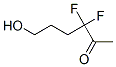 2-Hexanone,  3,3-difluoro-6-hydroxy- Structure