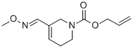 1(2H)-Pyridinecarboxylic acid, 3,6-dihydro-5-((methoxyimino)methyl)-,  2-propenyl ester,121750-61-6,结构式