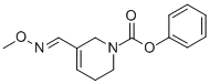 1(2H)-Pyridinecarboxylic acid, 3,6-dihydro-5-((methoxyimino)methyl)-,  phenyl ester Structure