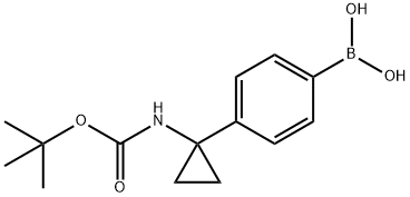 4-(1-(tert-ButoxycarbonylaMino)cyclopropyl)phenylboronic acid Structure