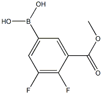 3,4-Difluoro-5-(methoxycarbonyl)phenylboronic acid Struktur