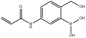 5-アクリルアミド-2-(ヒドロキシメチル)フェニルボロン酸 化学構造式