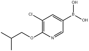 5-Chloro-6-isobutoxypyridin-3-ylboronic acid Struktur