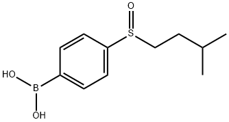 4-(ISOPENTYLSULFINYL)PHENYLBORONIC ACID 结构式