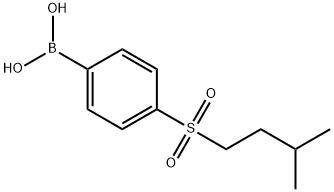 4-(Isopentylsulfonyl)phenylboronic acid Struktur