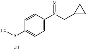 4-(Cyclopropylmethylsulfinyl)phenylboronic acid Struktur