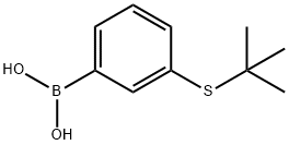 3-(T-ブチルチオ)フェニルボロン酸 化学構造式