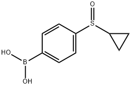 4-(CYCLOPROPYLSULFINYL)PHENYLBORONIC ACID 结构式
