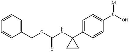 4-(1-(Benzyloxycarbonylamino)cyclopropyl)phenylboronic acid Struktur