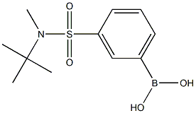 3-(N-t-butyl-N-methylsulfamoyl)phenylboronic acid Struktur