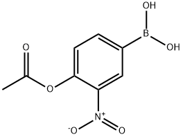 4-ACETOXY-3-NITROPHENYLBORONIC ACID,1217501-24-0,结构式
