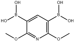 2,6-Dimethoxypyridine-3,5-diboronic acid Struktur