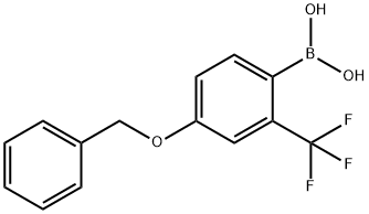 4-Benzyloxy-2-trifluoromethylphenylboronic acid Struktur