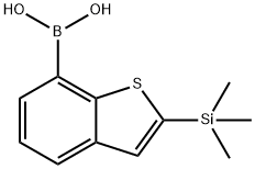 2-(Trimethylsilyl)benzo[b]thiophen-7-ylboronic acid Struktur