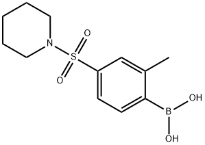 2-METHYL-4-(PIPERIDIN-1-YLSULFONYL)PHENYLBORONIC ACID,1217501-52-4,结构式