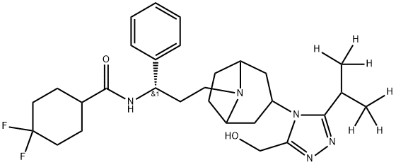 3-Hydroxymethyl Maraviroc-d6 结构式