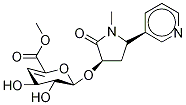 trans-3'-Hydroxycotinine-O-(4-deoxy-4,5-didehydro)--D-glucuronide, Methyl Ester Struktur