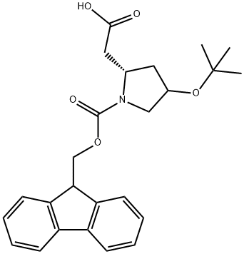 Fmoc-L-beta-Homohydroxyproline(OtBu) Struktur