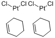 ジ-Μ-クロロビス[クロロ(シクロヘキセン)白金(II)] 化学構造式