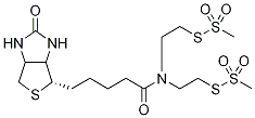 N,N-Bis(ethylmethanethiosulfonate) Biotinamide Struktur