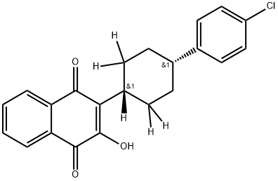 cis-Atovaquone-d5 (contains 10% trans isoMer), 1217612-80-0, 结构式